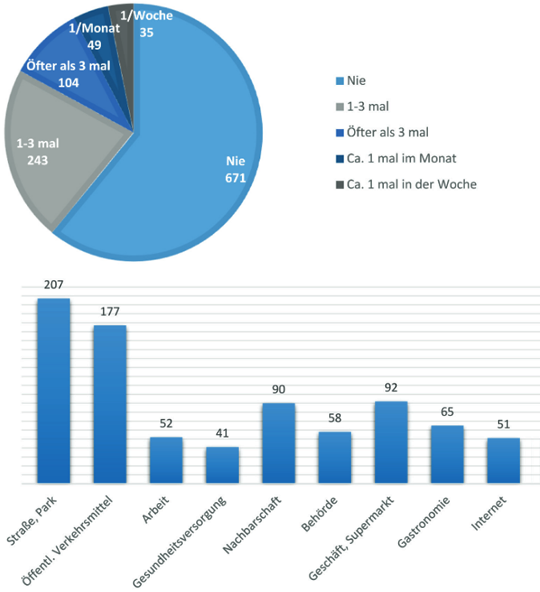 Verbale Hate Crimes laut Studie*